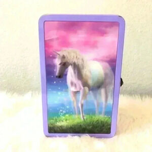 Unicorn Purple Rainbow Metal Supply Tin 3D  Pencil tin Pencil Case Art Supplies